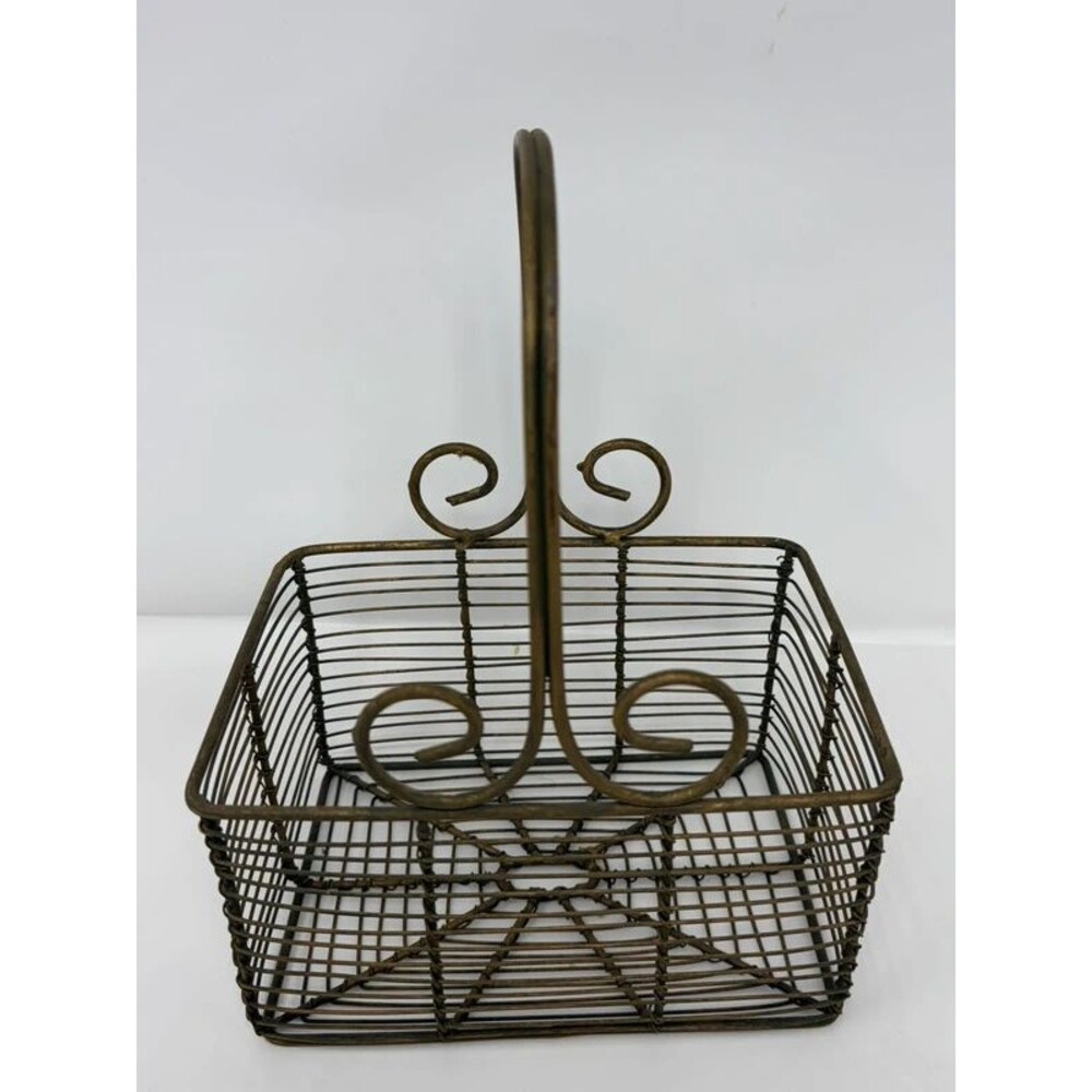 Vintage wire basket